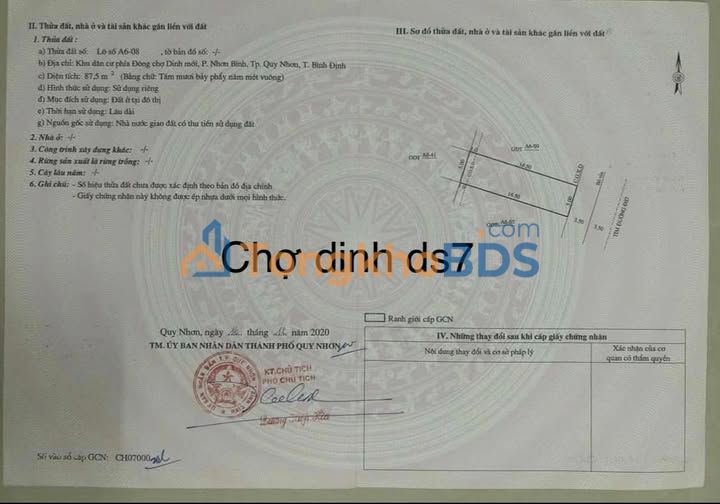 Đất mặt tiền DS7 An Khê 87m² 2.4 tỷ - Sổ đỏ chính chủ