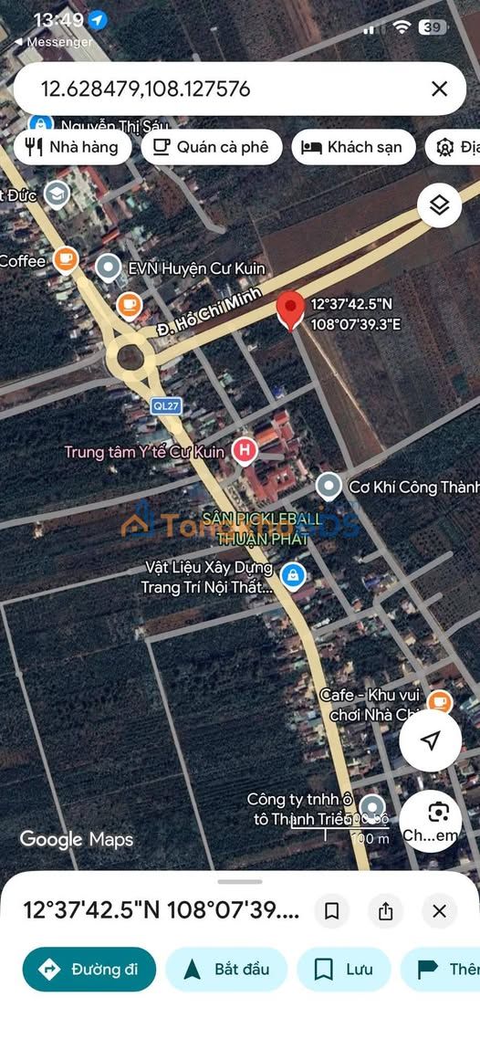 Đất nền Ea Ktur 266m² giá 1.4 tỷ - Đầu tư dài hạn an toàn