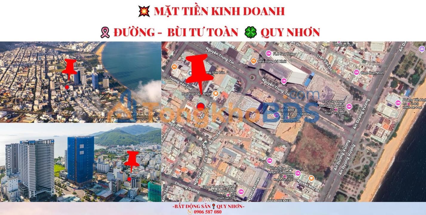 Đất Bùi Tư Toàn Quy Nhơn 95m² 10.5 tỷ - Sổ đỏ chính chủ