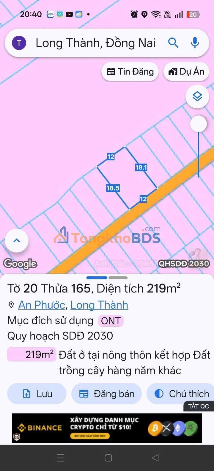 Đất nền An Phú Củ Chi 122m² 1.599 tỷ - Sổ đỏ chính chủ