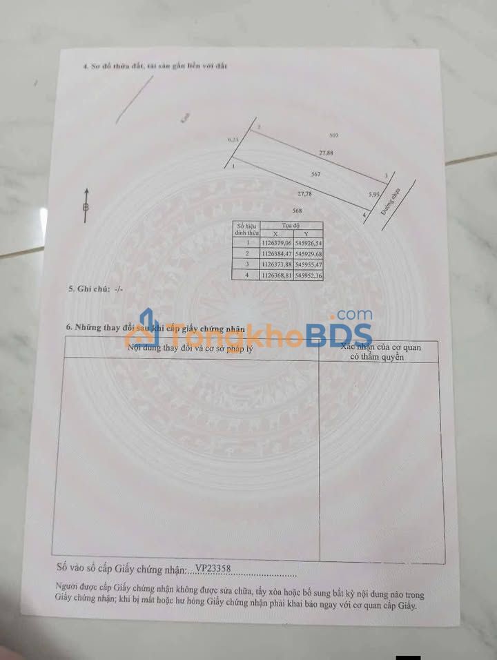 Đất nền Lộc Hòa Long Hồ 165m² 800 triệu - Sổ đỏ chính chủ