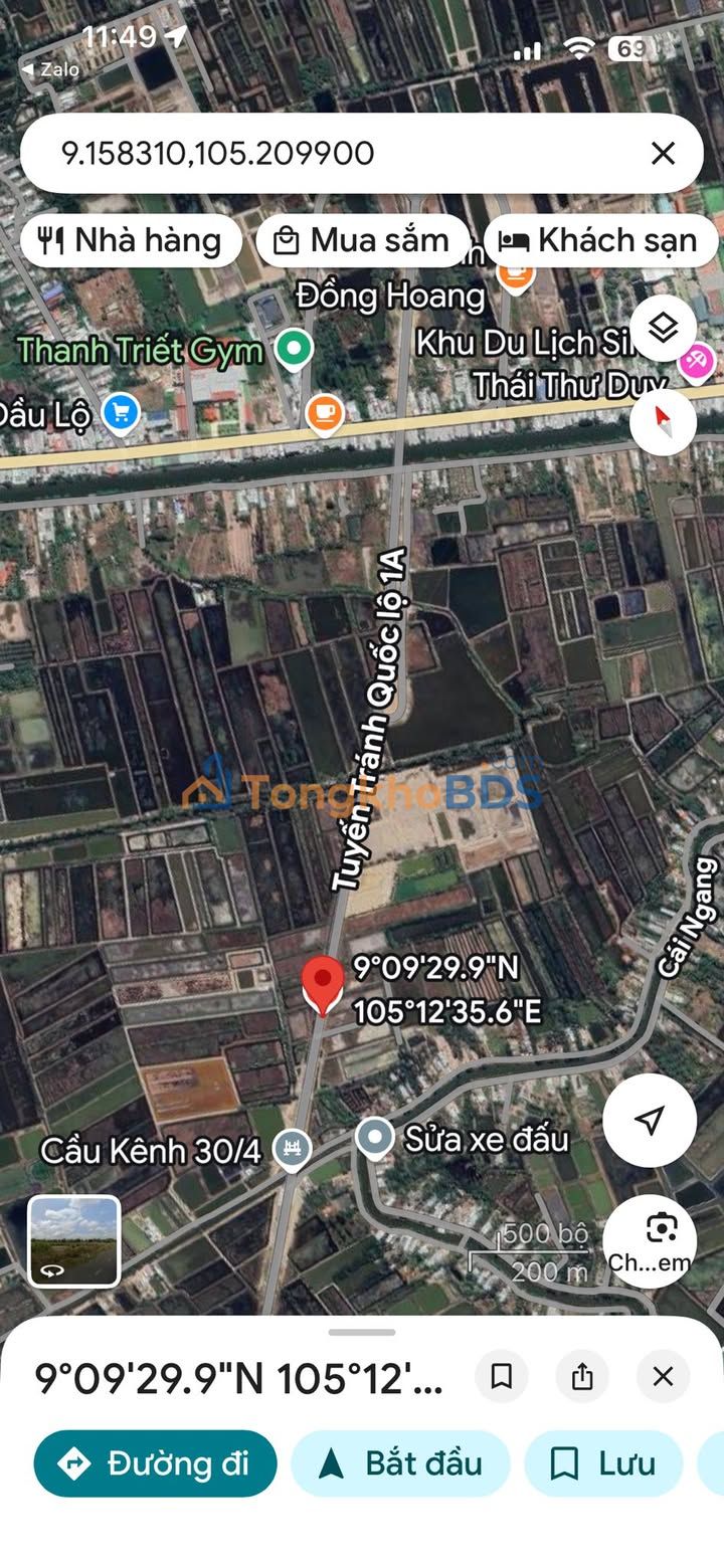 Farm Phường 7 Cà Mau 270m² 550 triệu – Đường to ô tô