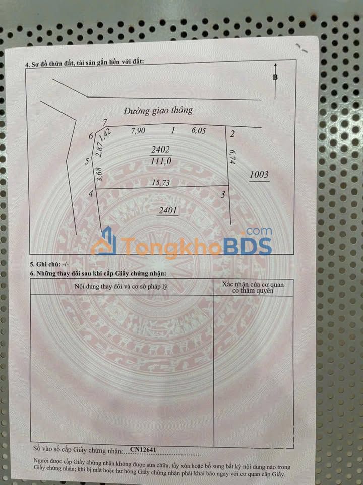 Đất nền Hiệp Đồng Phổ Yên 111m² 9xx triệu - Thổ cư 100%