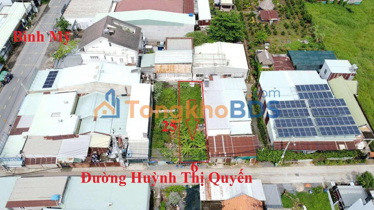 Đất nền Huỳnh Thị Quyến Bình Mỹ 148m² - Sổ đỏ chính chủ