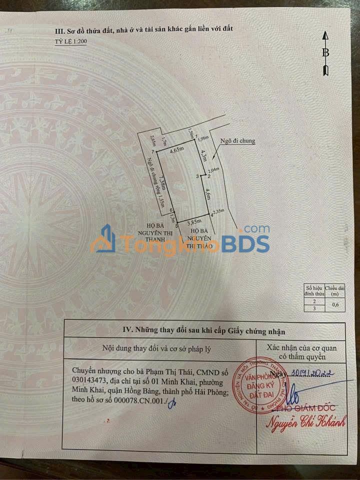 Nhà riêng Thượng Lý HP 47m² 1.85 tỷ - Chính chủ bán