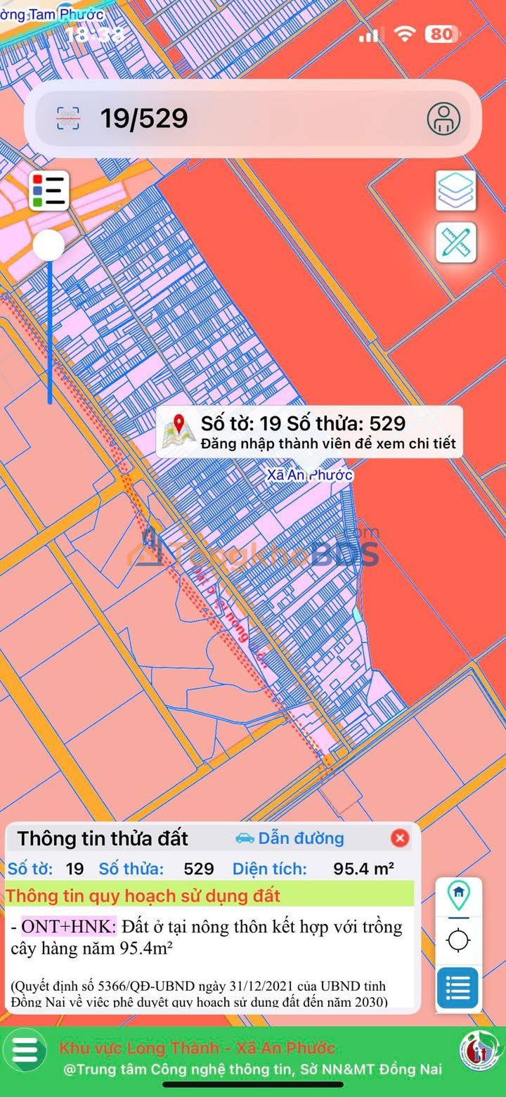 Đất nền Long Thành 95m² - Pháp lý rõ ràng