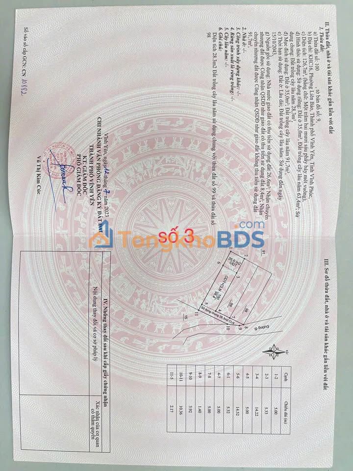 Đất nền Liên Bảo 127m² giá 1 tỷ - Đường to ô tô an cư