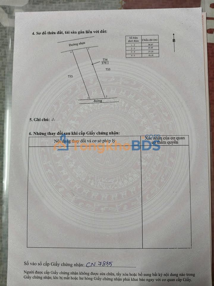 Đất nền Phước Tân Xuyên Mộc 390m² 1 tỷ - Sổ đỏ chính chủ