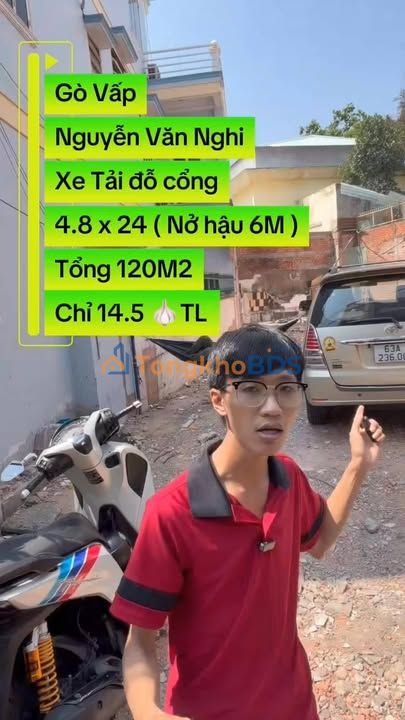 Đất nền Nguyễn Văn Nghi Gò Vấp 120m² 14.5 tỷ - Tiềm năng tăng giá