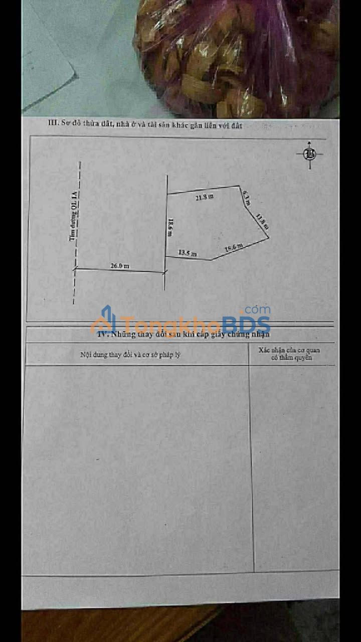 Đất QL1A Hoằng Hóa 527m² – Đường to ô tô