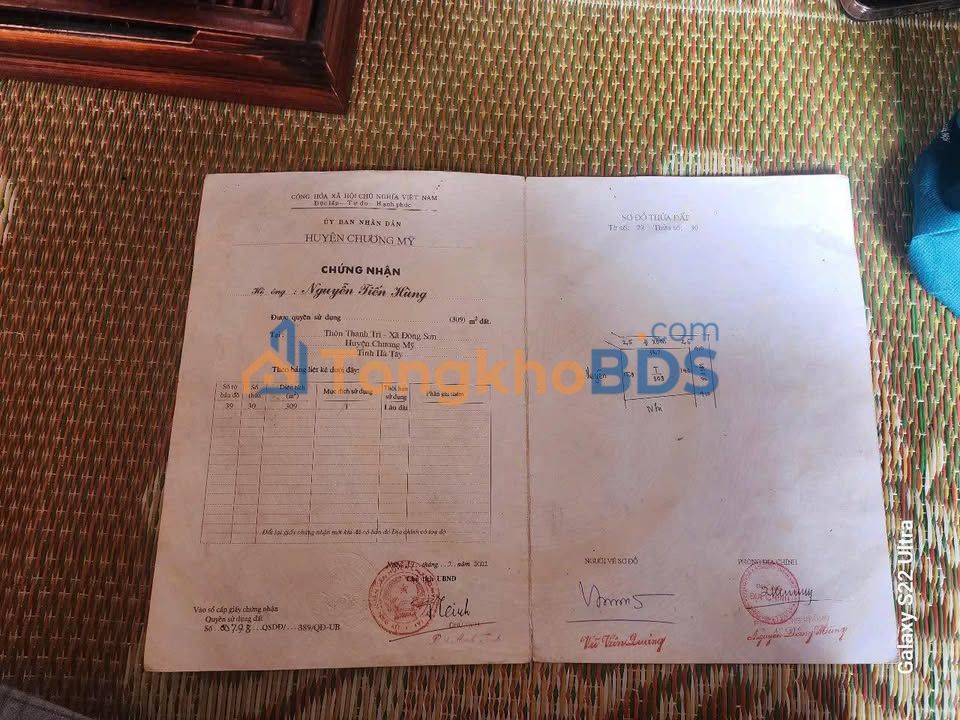 Đất Đông Sơn Thanh Oai 87m² giá đầu tư Sổ đỏ chính chủ