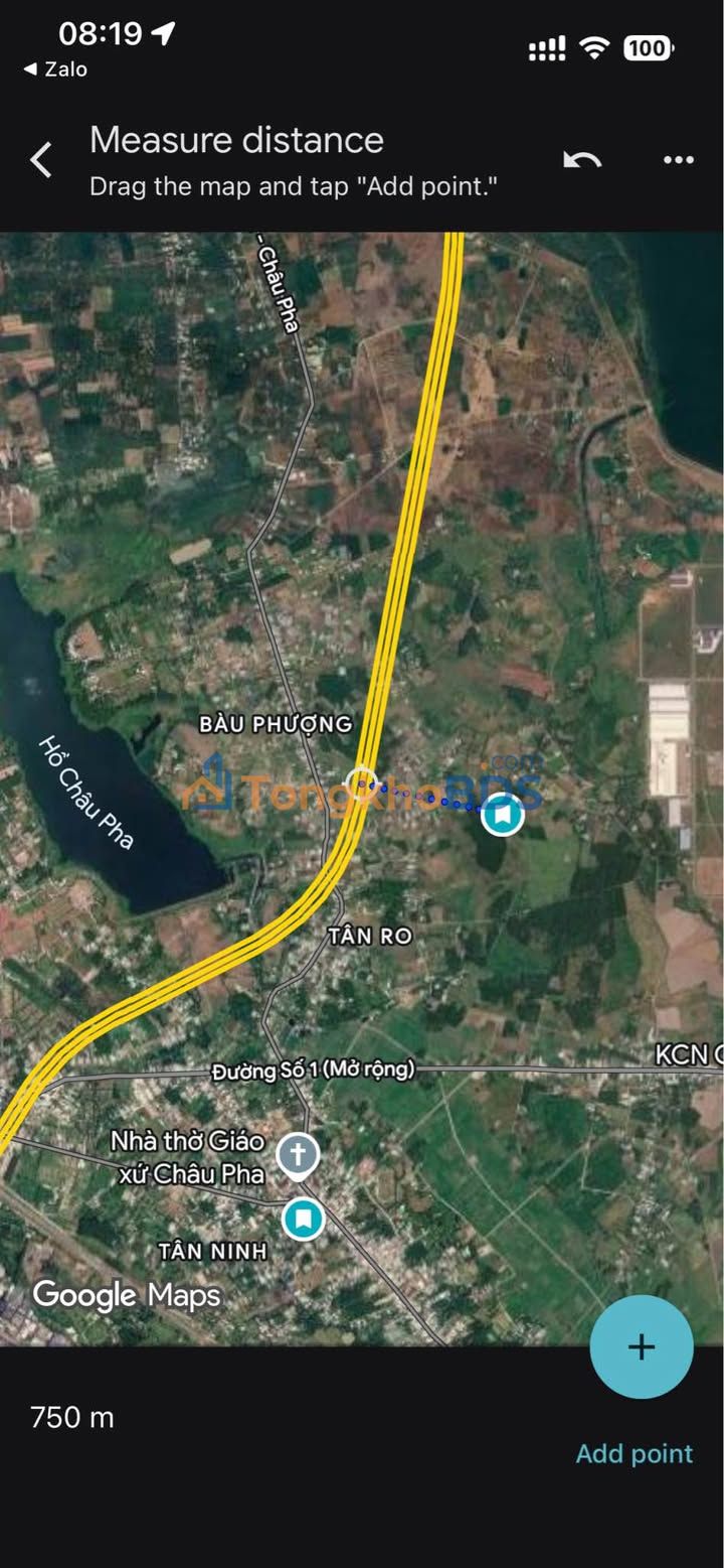 Đất nền Châu Pha, Phú Mỹ 2.100m² giá 1,6 tỷ - Sổ đỏ chính chủ