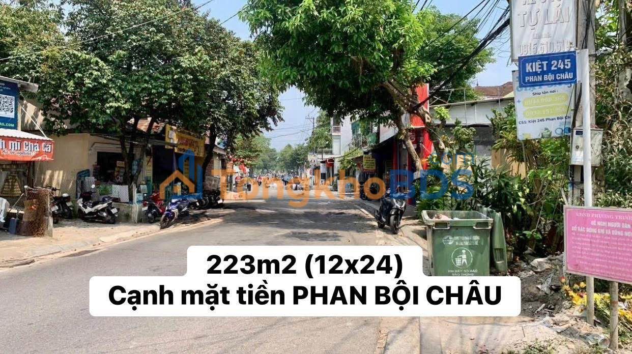 Đất nền Phan Bội Châu Huế 223m² 446 triệu - Sổ đỏ chính chủ