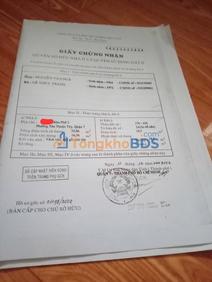 Nhà Trần Xuân Soạn Q7 18m² 1.85 tỷ - Chính chủ bán