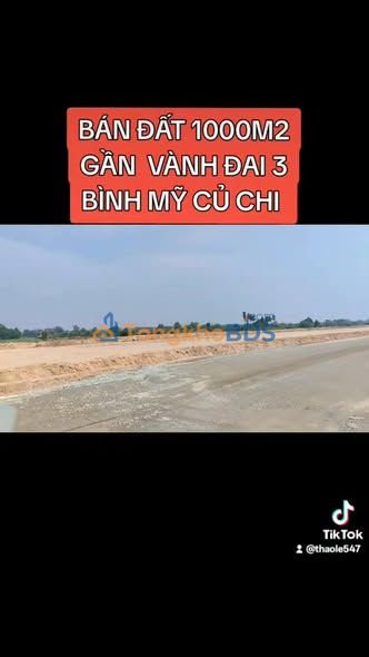 Đất Bình Mỹ Củ Chi 1.000m² 6.5 tỷ - Sổ đỏ chính chủ