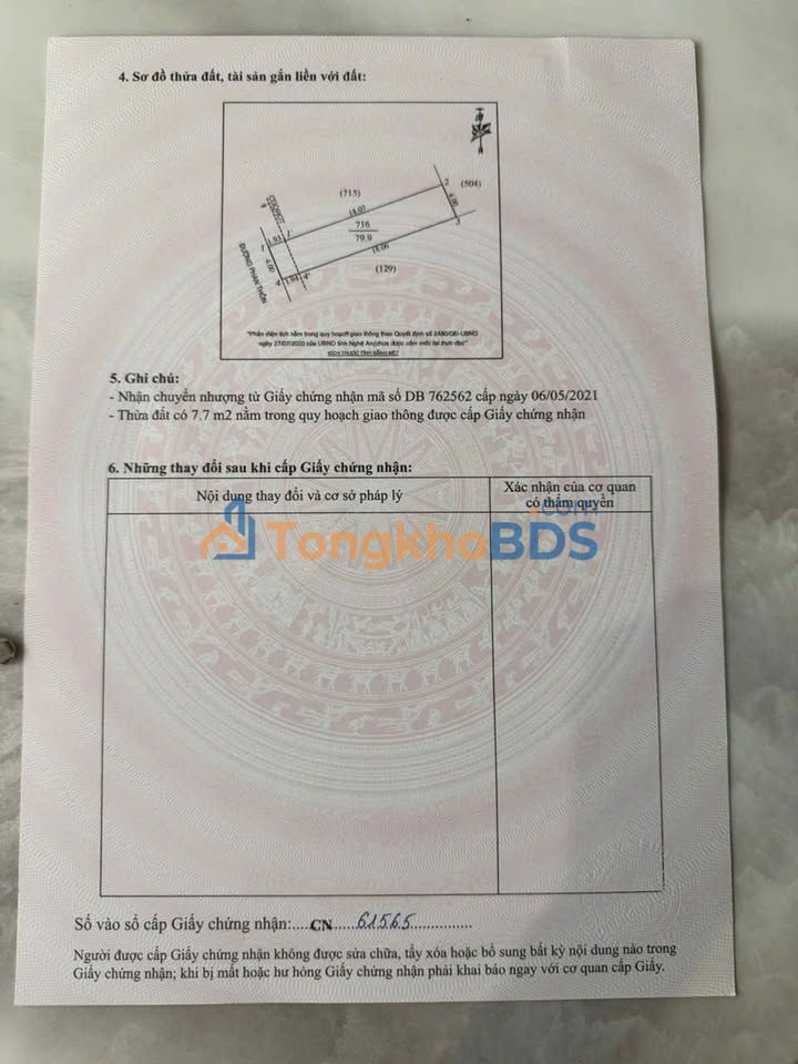 Đất nền Phan Thôn Nghi Kim 80m² 2 tỷ - Sổ đỏ chính chủ