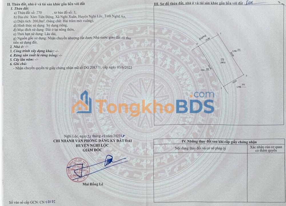 Đất nền Hưng Lộc Vinh 200m² giá 6 tỷ - Đường to ô tô
