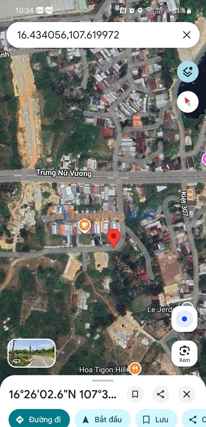 Đất KQH Trưng Nữ Vương Huế 126m² 3,27 tỷ - Sổ đỏ chính chủ