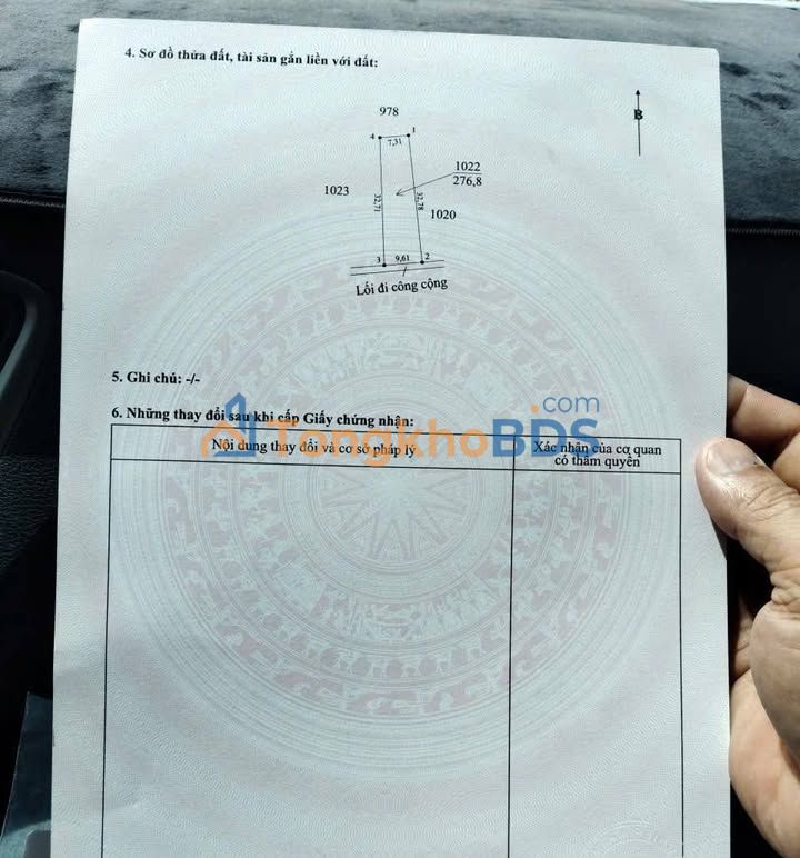 Đất thổ cư Long Cang 276m² 1.1 tỷ - Sổ đỏ chính chủ