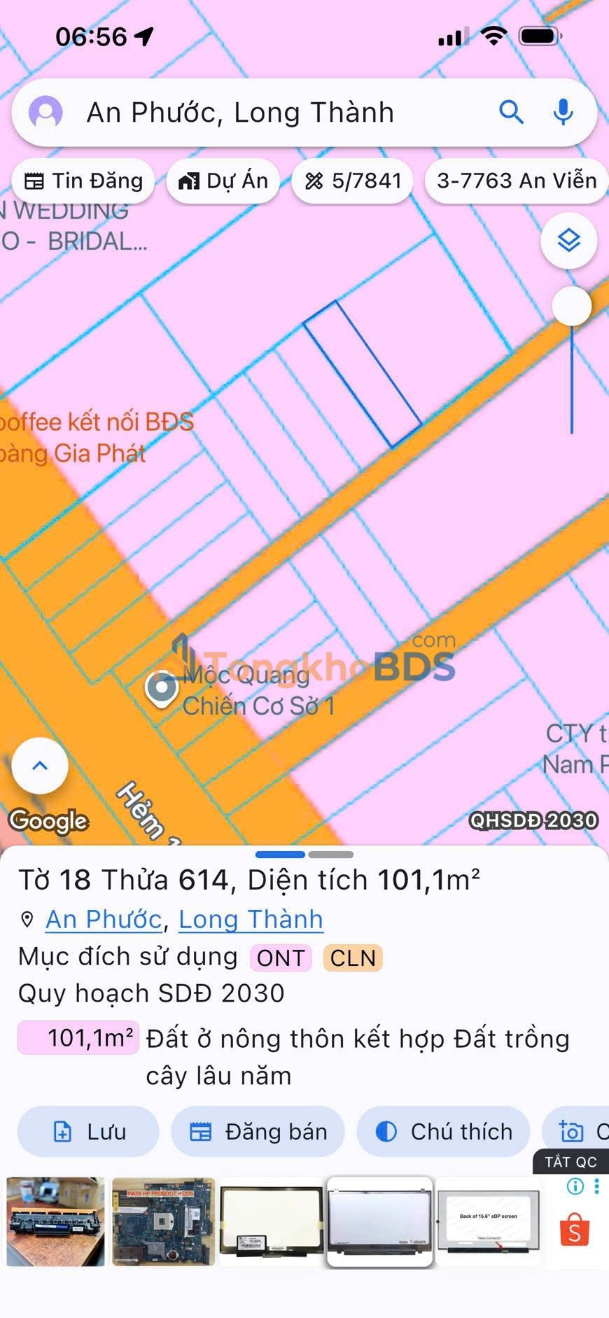 Đất nền Ấp 8 An Phước 5x20 1.6 tỷ - Đất thổ cư 100%