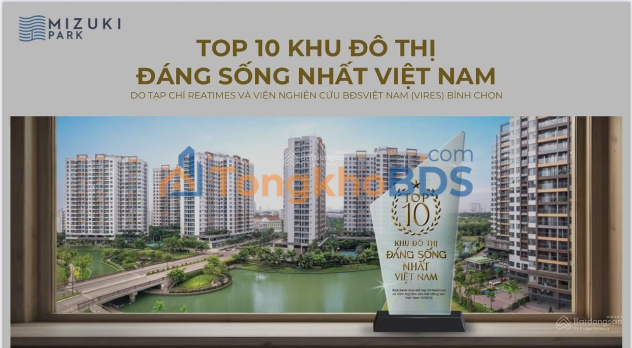Căn hộ Mizuki Park Bình Chánh 76m² 4.9 tỷ - View đẹp sông nước
