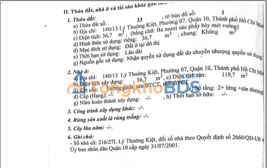 Nhà Quận 10 Lý Thường Kiệt 36,7m² 15 tỷ - Chính chủ sẵn sàng ở ngay