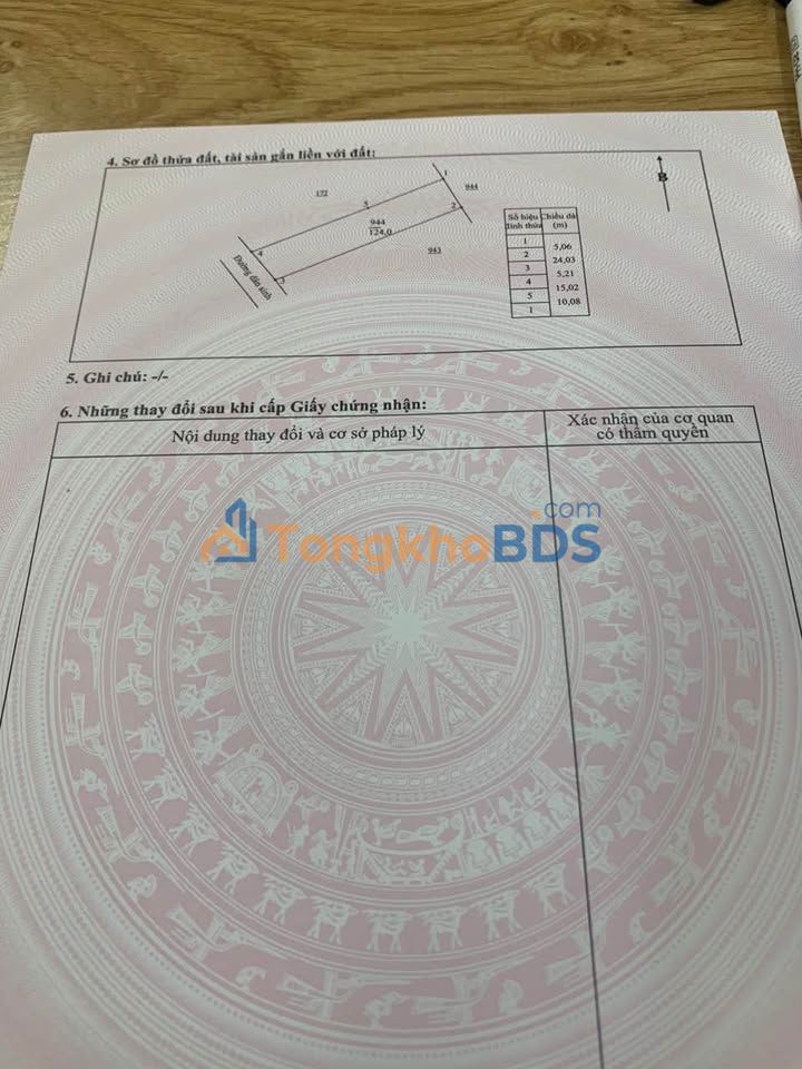Dat nen Linh Son 124m2 gia 1.2 ty - So do chinh chu