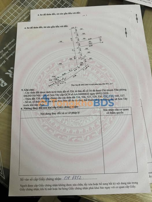 Đất nền Sơn Đông Sơn Tây 100m² dưới 1,6 tỷ - Đường ô tô áp sát