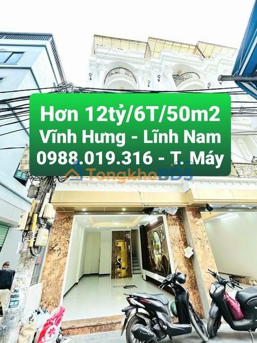 Nhà Lĩnh Nam Hoàng Mai 50m² giá 12 tỷ - Ô tô vào tận nhà