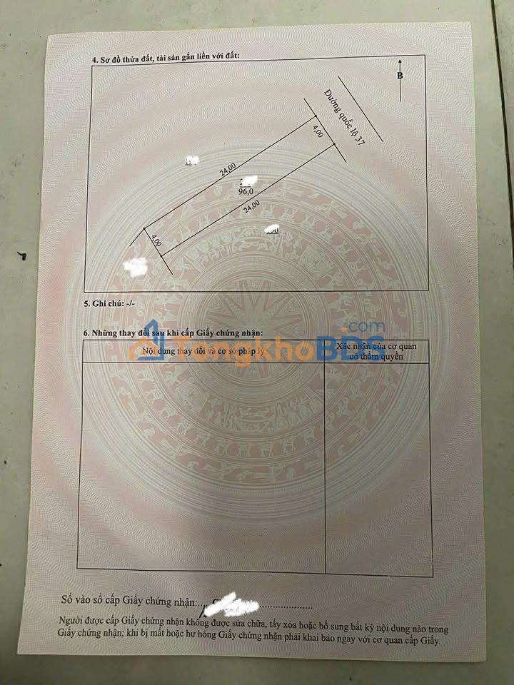 Đất nền QL37 Đại Từ 96m² 1.6 tỷ - Sổ đỏ chính chủ