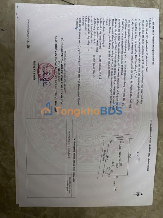 Đất nền Tế Lợi Thanh Hóa 166m² - Sổ đỏ chính chủ