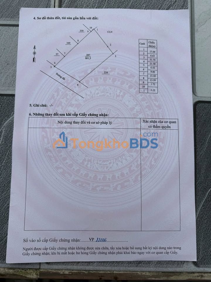 Đất biển Thăng An Hội An 801m² 8,01 tỷ - Sổ đỏ chính chủ