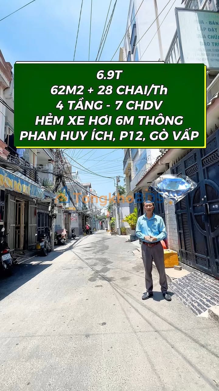 Nhà Phan Huy Ích Gò Vấp 62m² giá 6 tỷ - Ô tô vào tận nhà