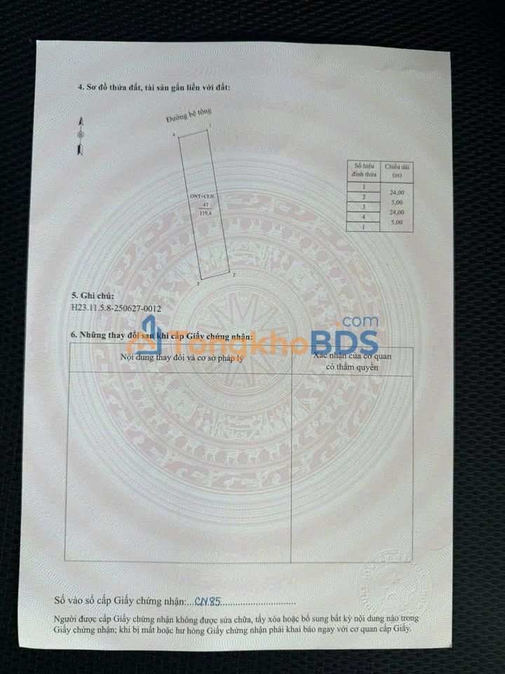 Đất nền Thanh An, Thanh Hà 119m² 1 tỷ - Sổ đỏ chính chủ