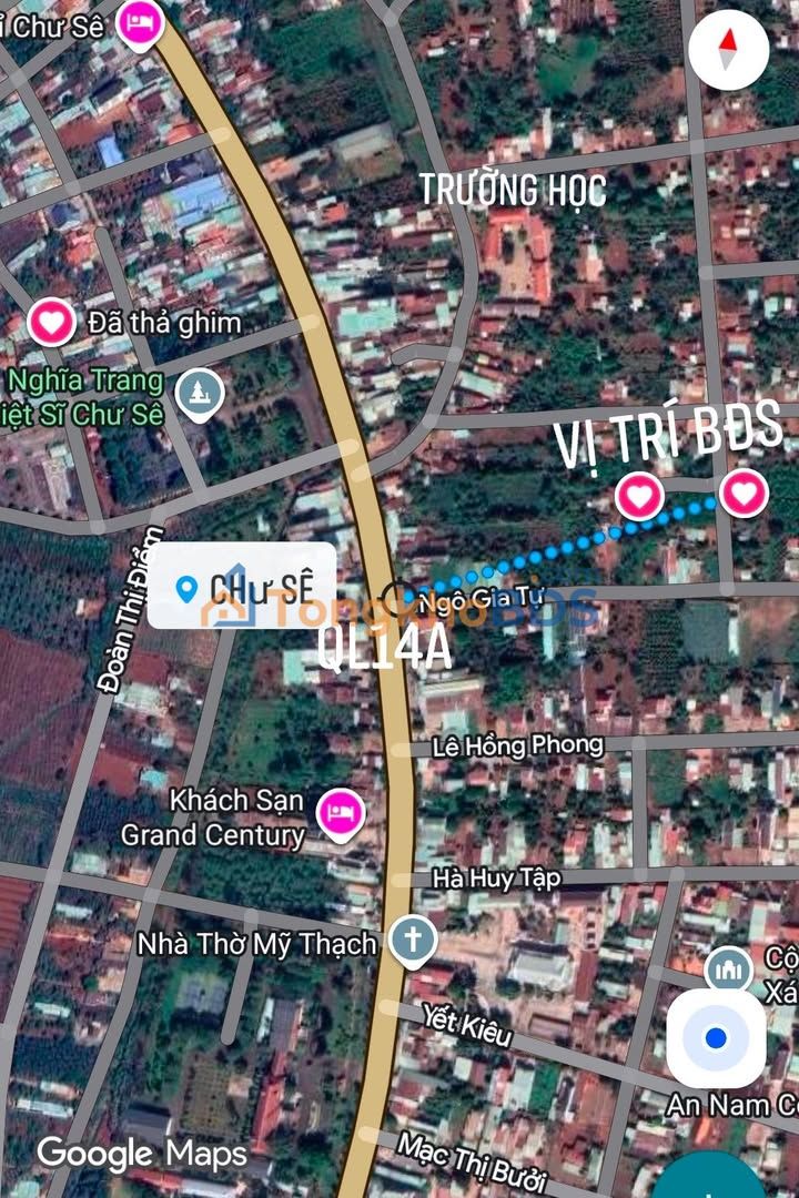 Đất nền Thị trấn Chư Sê 290m² 1.2 tỷ - Sổ đỏ chính chủ