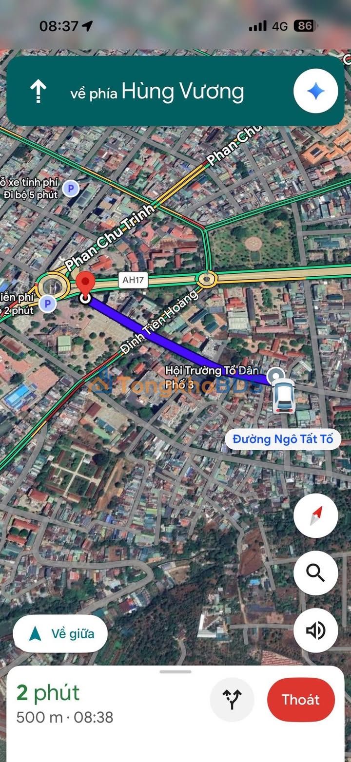 Nhà 3 mặt tiền Ngô Tất Tố Buôn Ma Thuột 67m² giá 7.5 tỷ - Ô tô vào tận nhà