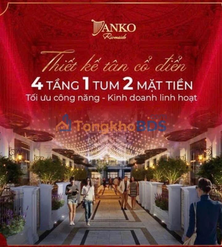 Shophouse Danko Riverside 96m² - Mặt tiền kinh doanh