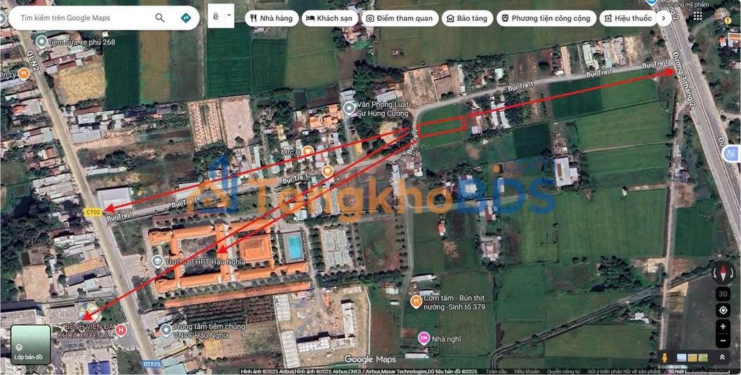 Đất nền Hậu Nghĩa 160m² 2,85 tỷ - Đường to ô tô