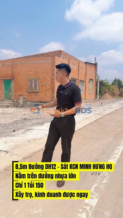 Đất nền DH12 Minh Hưng 323m² thỏa thuận - Sổ đỏ chính chủ