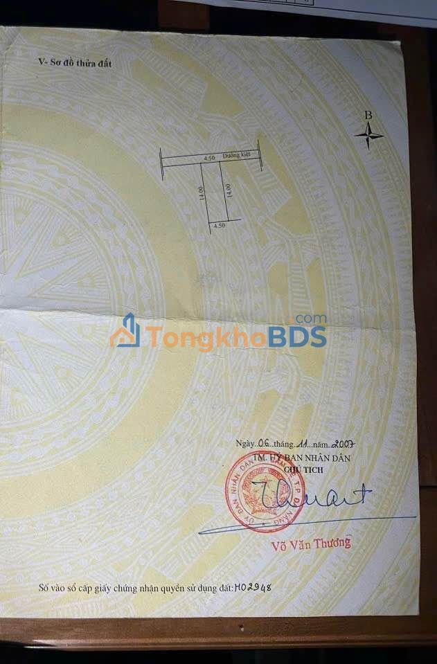 Đất nền Trường Chinh An Khê 65m² 2.47 tỷ - Sổ đỏ chính chủ