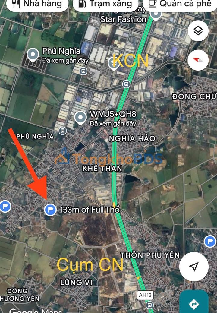 Đất Phú Nghĩa Chương Mỹ 133m² - Đất thổ cư 100%