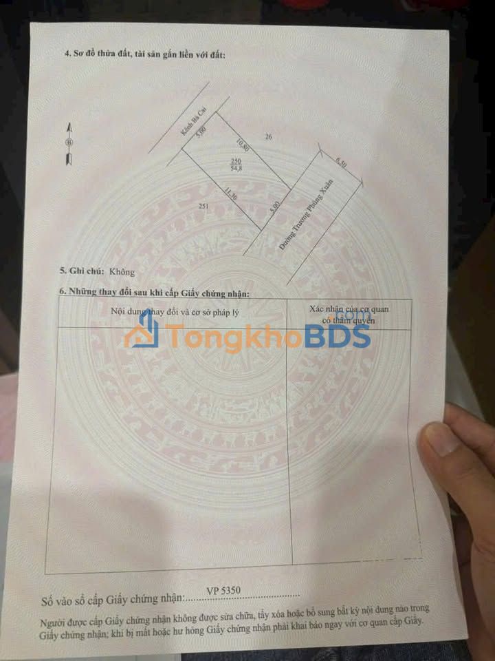 Đất nền Trương Phùng Xuân P8 Cà Mau 55m2 320tr - Thổ cư 100%