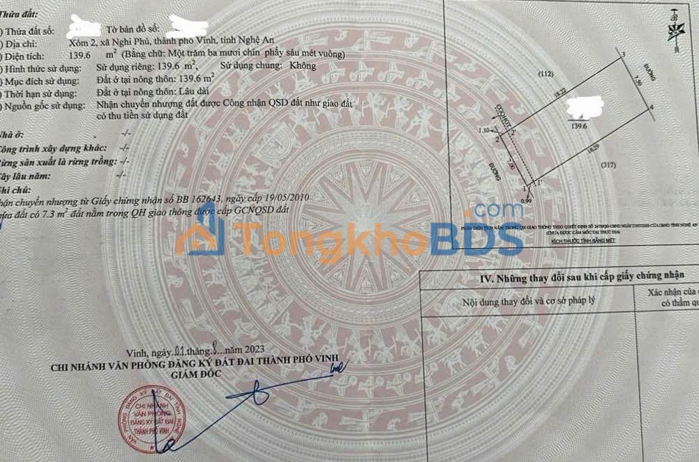 Đất Nghi Phú Vinh 140m² giá 5 tỷ - Xây dựng tự do