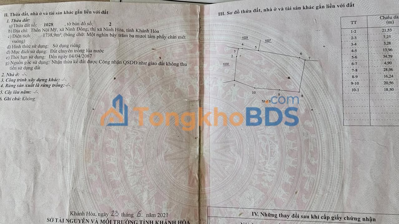 Đất nền Ninh Đa 1.224m² 290 triệu - Giá tốt hiếm có