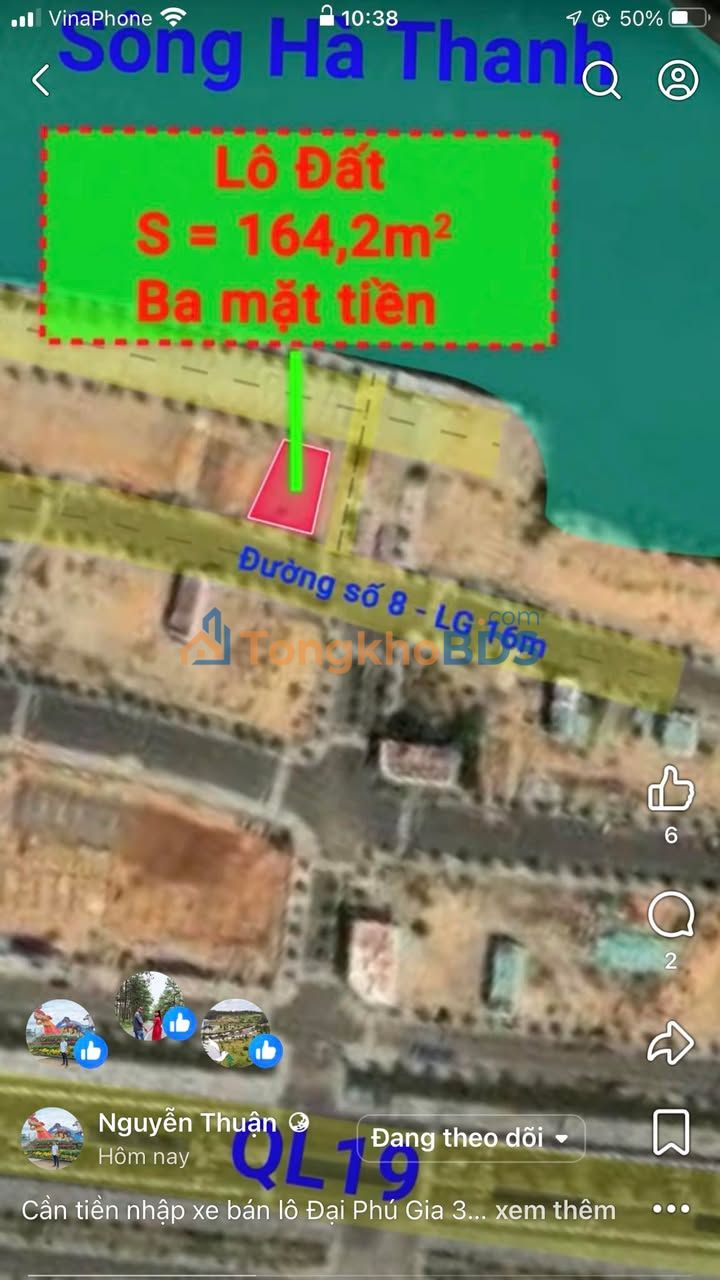 Đất nền Quy Nhơn Đại Phú Gia 164m² 11,3 tỷ - Sổ đỏ chính chủ