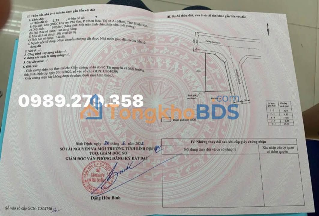 Đất nền An Nhơn 110m² giá 7xxxtr - Tiềm năng tăng giá