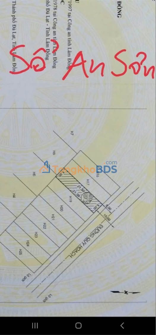 Đất nền Phường 4 Đà Lạt 107m² 7.8 tỷ - Sổ đỏ chính chủ