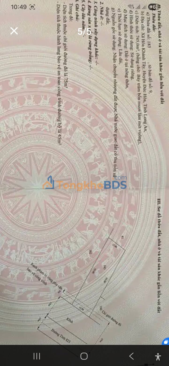 Đất nền TL823 Hòa Khánh Tây 14.500m² 81.2 tỷ - Đường to ô tô