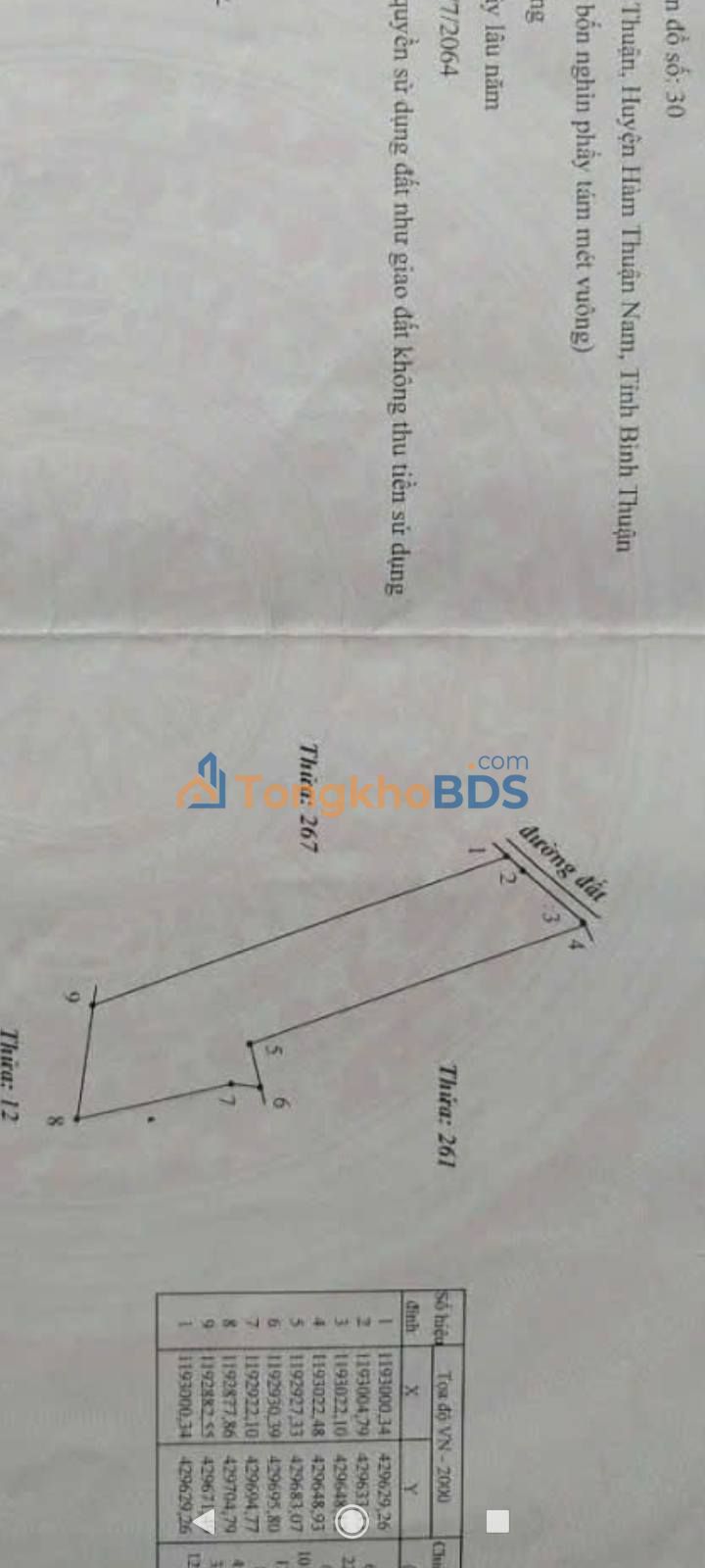 Đất Tân Thuận Hàm Thuận Nam 1.440m² 780tr - Sổ đỏ chính chủ