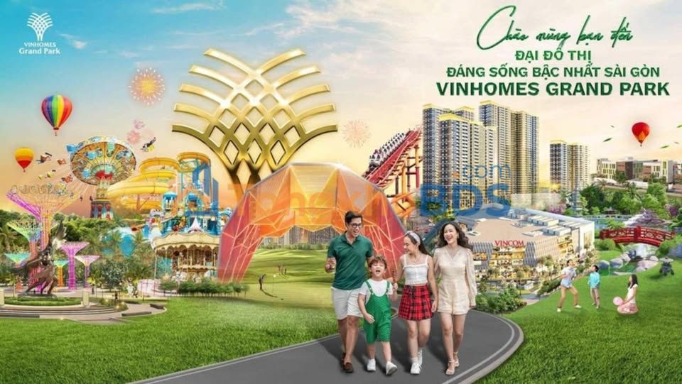 Apartment Vinhomes Grand Park 59m² 2,75 tỷ - Bàn giao ngay